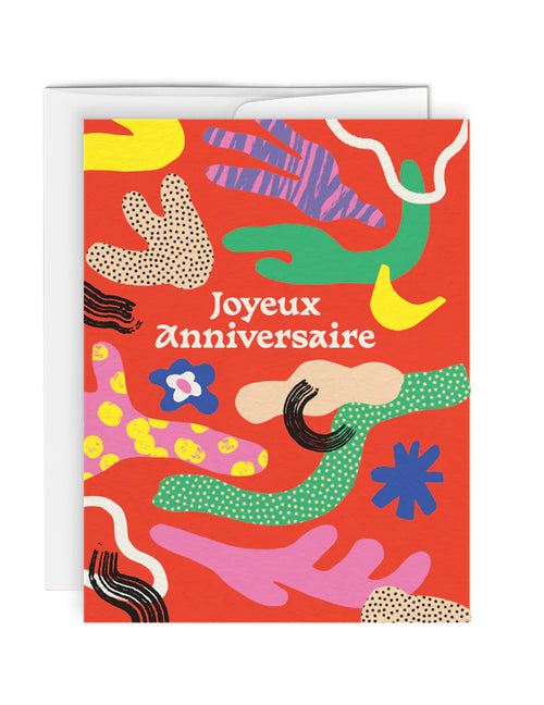 Carte de souhaits - Formes Joyeux Anniversaire